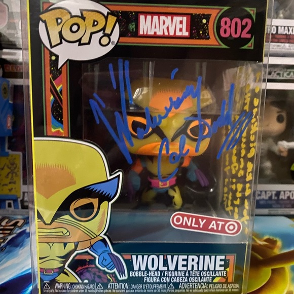 Wolverine black light funko pop signed by CAL DODD - Picture 1 of 6
